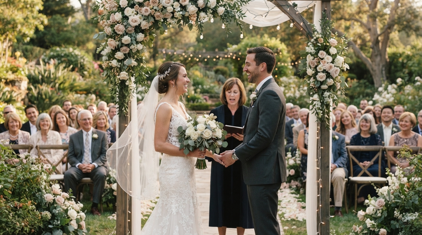 Wedding ceremony livestream preview